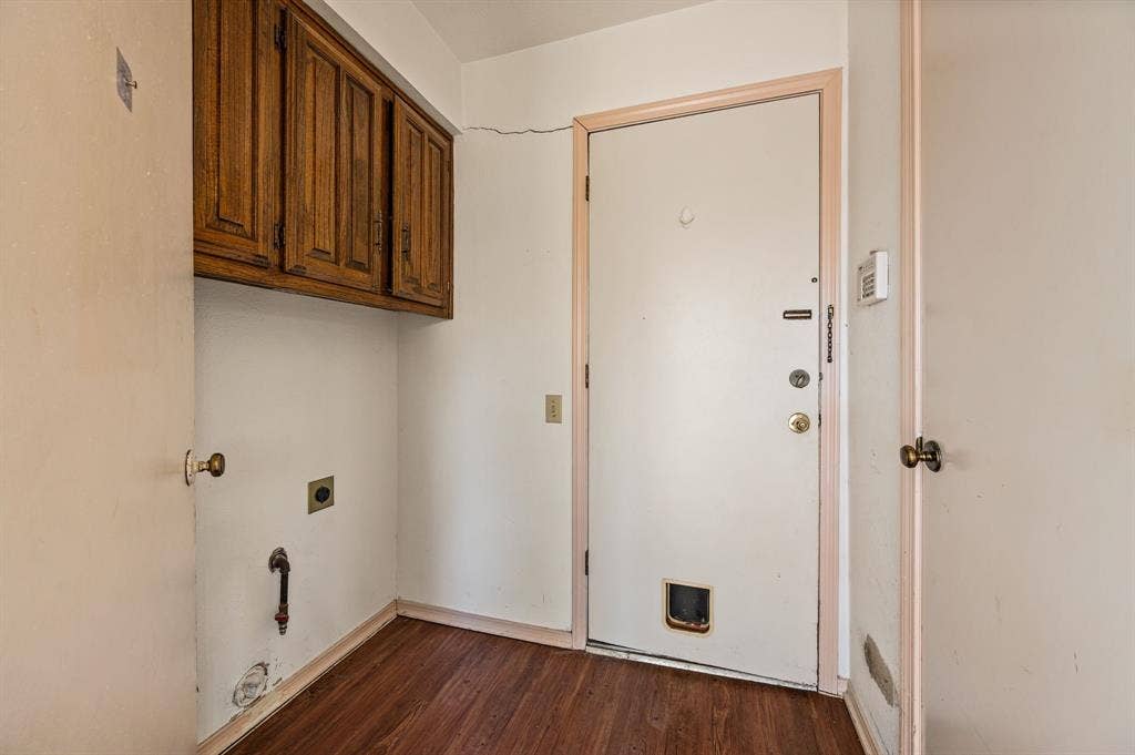 Large utility closet inside laundry room