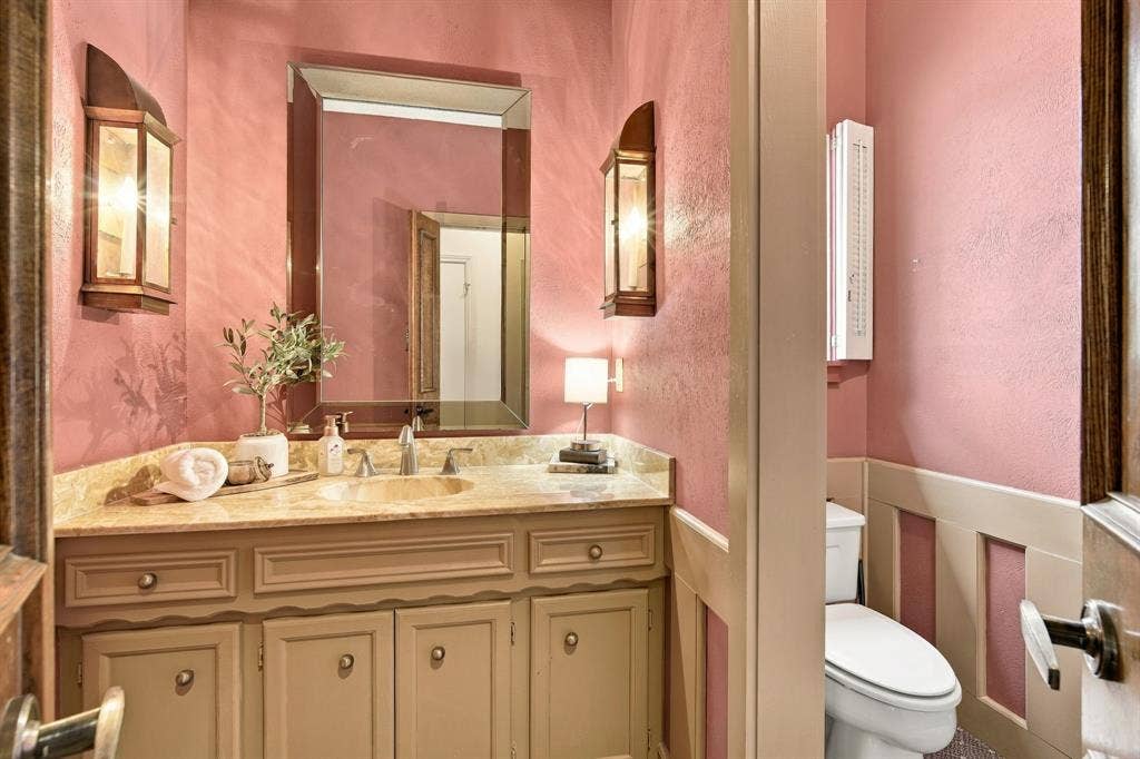 half bath near entry.