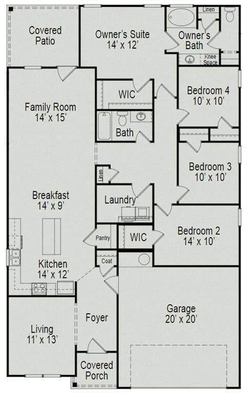 312 Heritage Grove Road, Blue Ridge, TX 75424 The Davenport II Floorplan