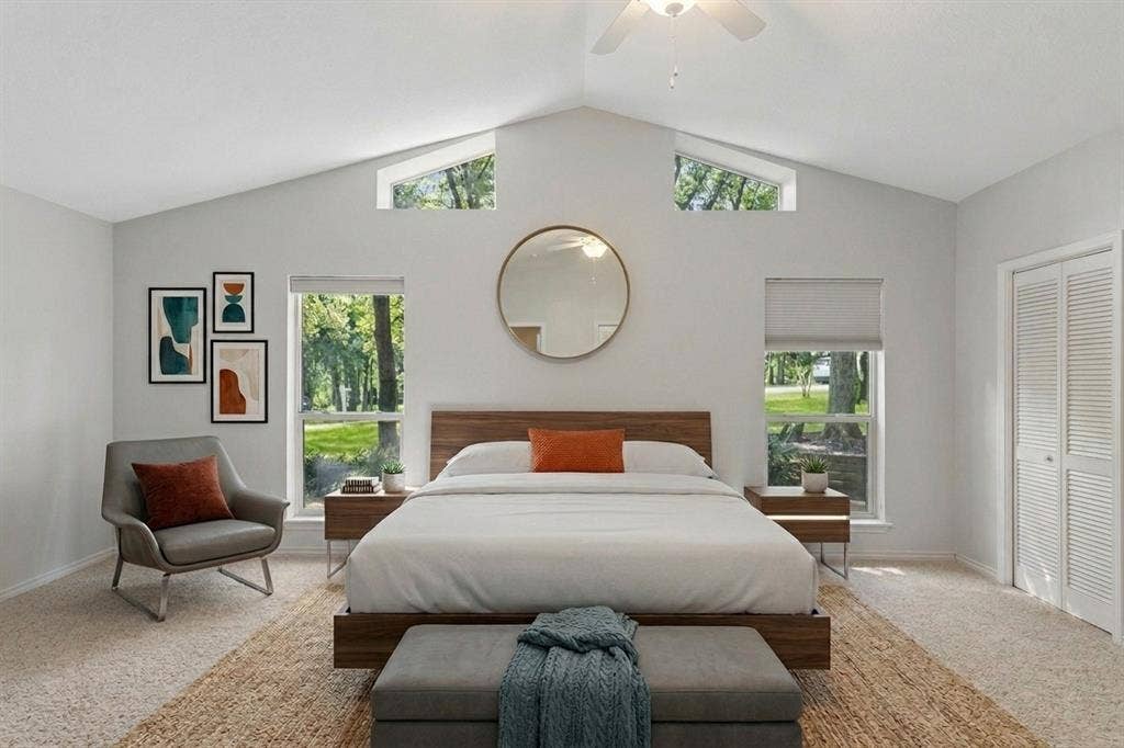 1012 Spanish Trail, Keller, TX 76262 Digitally Staged. Primary Bedroom.