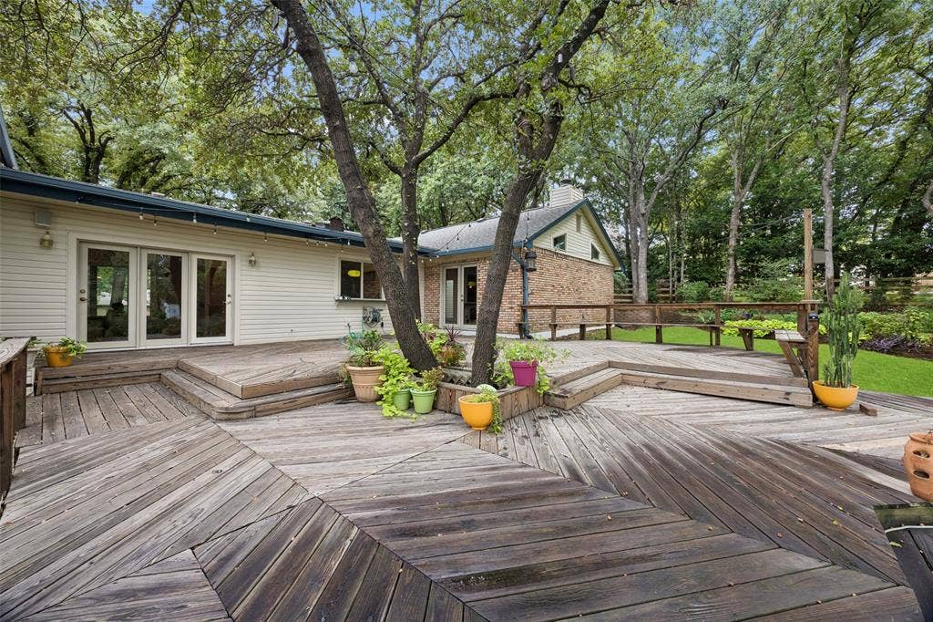 1012 Spanish Trail, Keller, TX 76262 Sprawling deck.