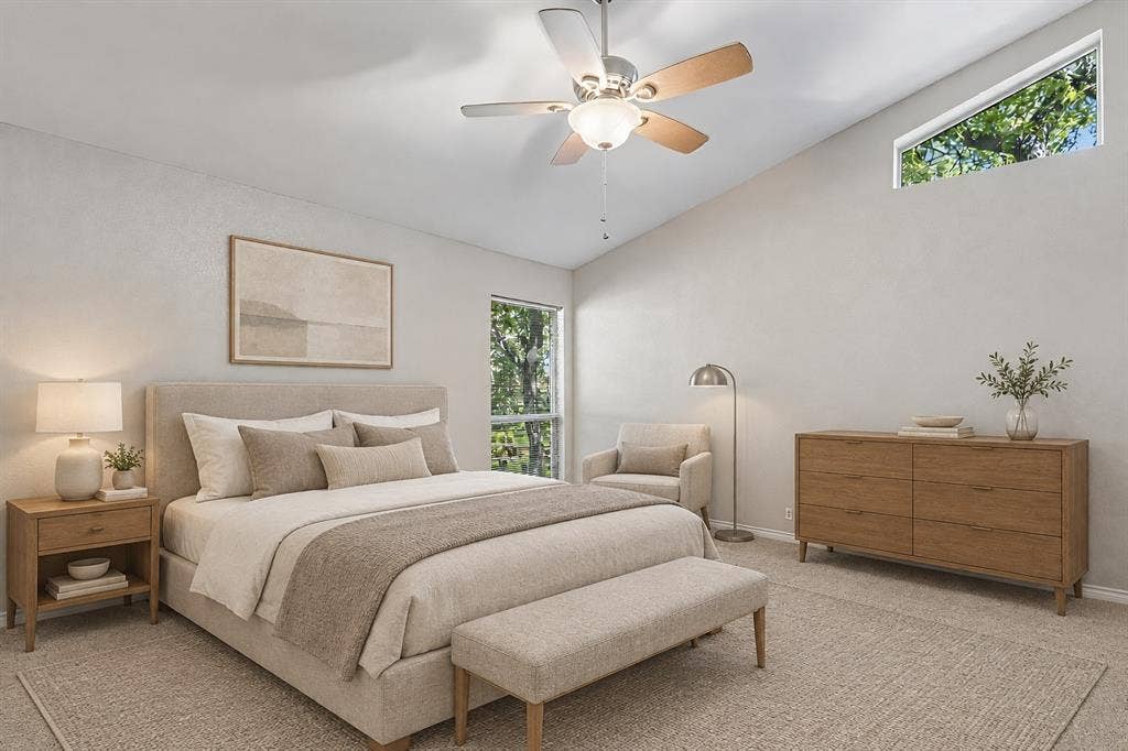 1012 Spanish Trail, Keller, TX 76262 Digitally Staged. Bedroom 2 - Top Level.