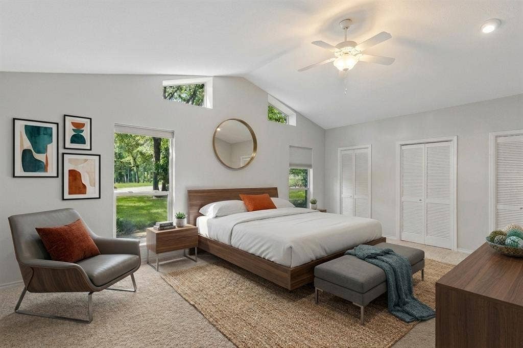 1012 Spanish Trail, Keller, TX 76262 Digitally Staged. Primary Bedroom.