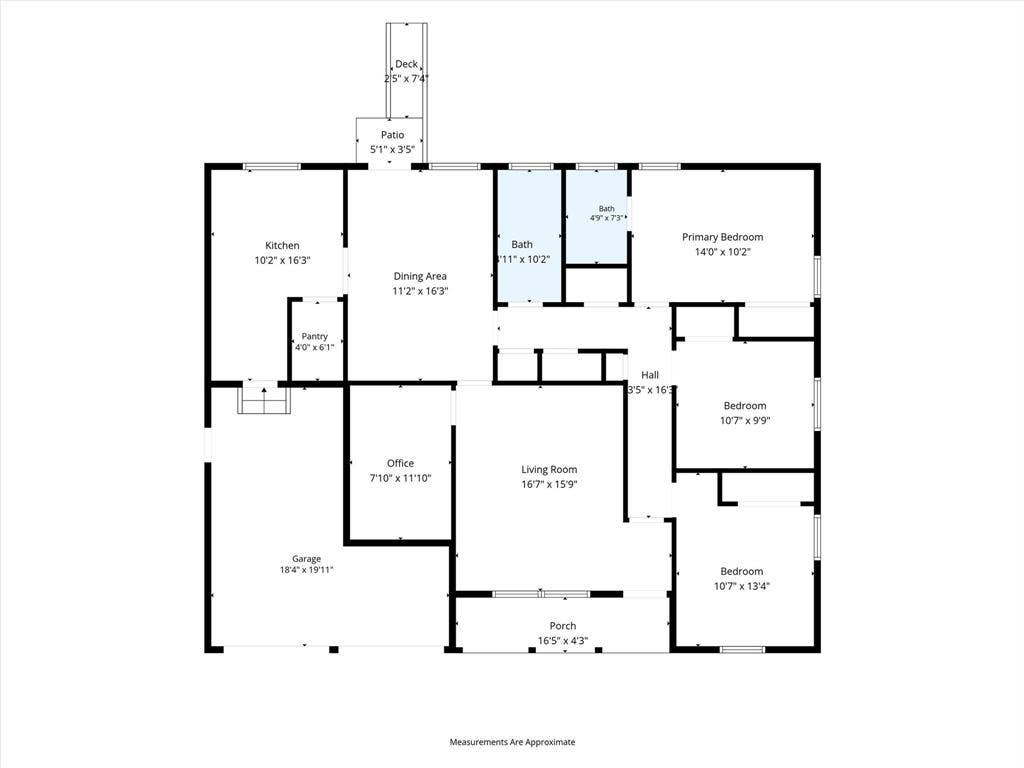 1013 Bandera Lane, Garland, TX 75040 Floor plan