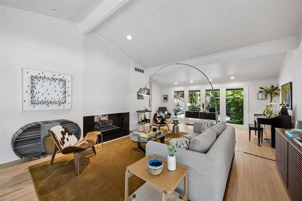 Striking formal living room.