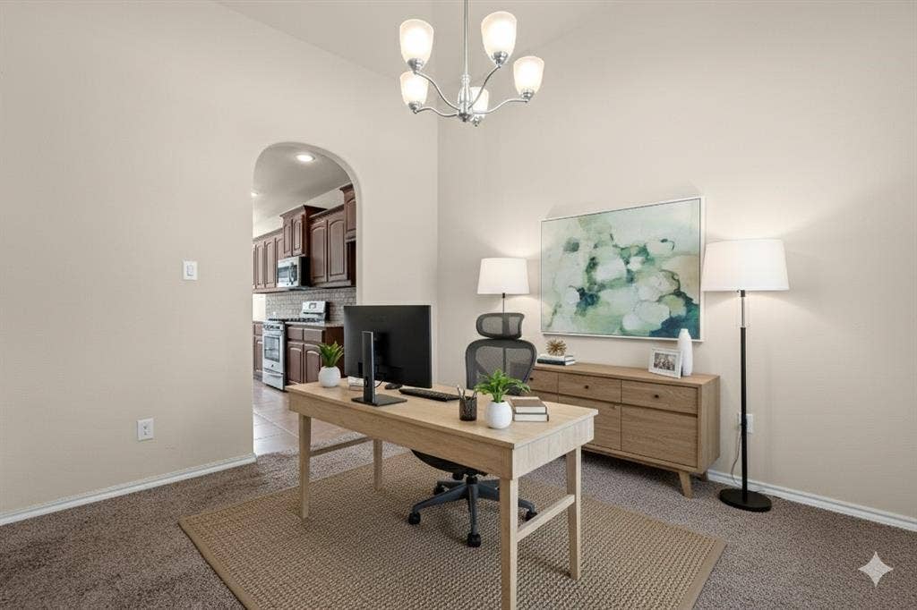1704 Sparrow Street, Argyle, TX 76226 virtual staging to show potential as an office