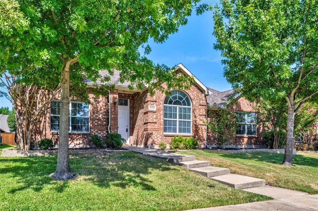 3408 Loblolly Lane, McKinney, TX 75070 Mature trees and landscaping add to the beauty of this property.