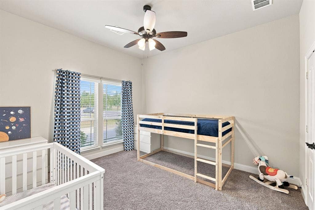 Well-sized bedrooms allow for flexible setup