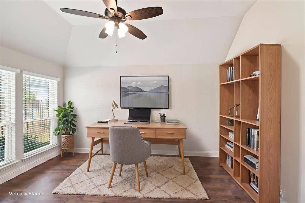 This home offers flexible living with a spacious dedicated study with elegant French doors creating the ideal quiet workspace or flex space - virtually staged