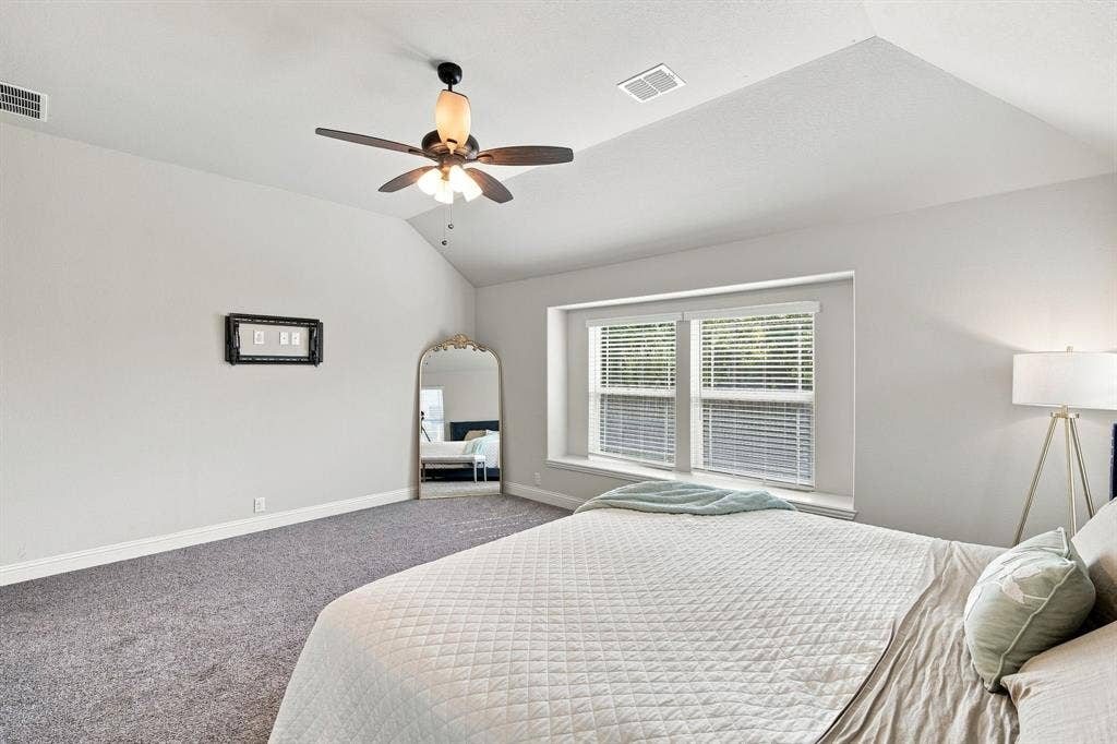 Plentiful natural light and storage or sitting areas
