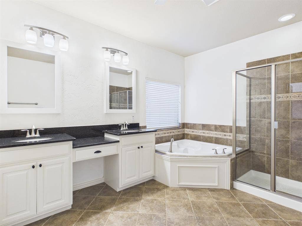 Terrific Primary Bath with natural light, separate shower