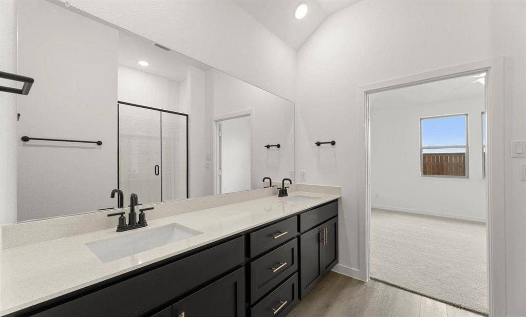 3643 Castle Drive, Celina, TX 75009 Primary Bathroom Representative Photo featuring the Noir Collection