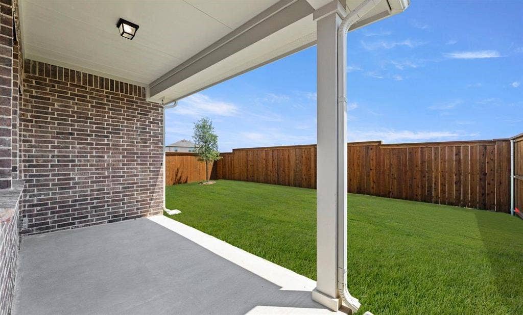 3643 Castle Drive, Celina, TX 75009 Covered Patio Representative Photo