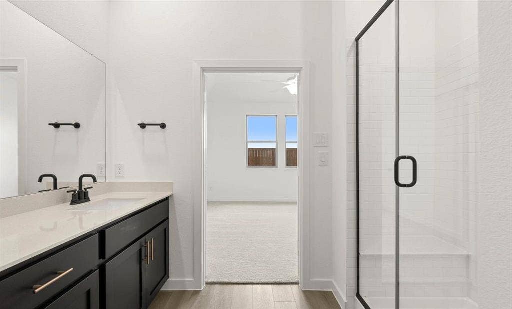 3643 Castle Drive, Celina, TX 75009 Primary Bathroom Representative Photo featuring the Noir Collection