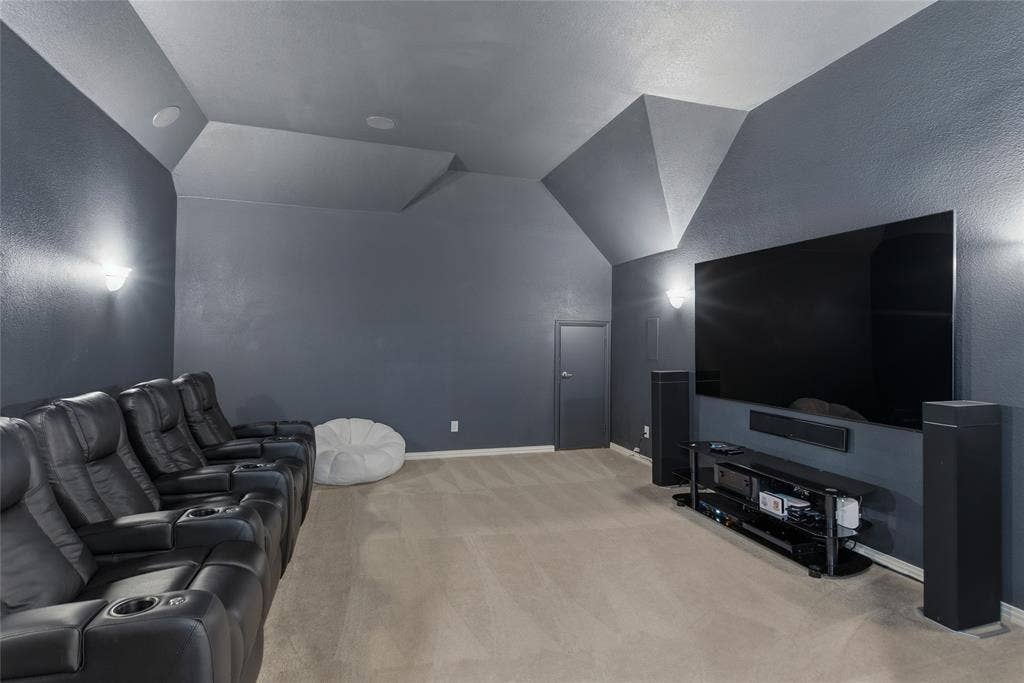2801 Seabiscuit Road, Celina, TX 75009 Ready to watch the big game or have a movie night!