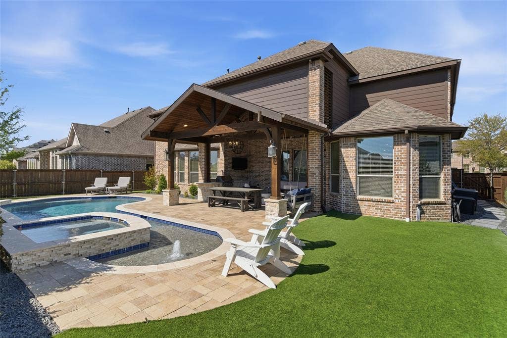 2801 Seabiscuit Road, Celina, TX 75009 A gorgeous outdoor oasis