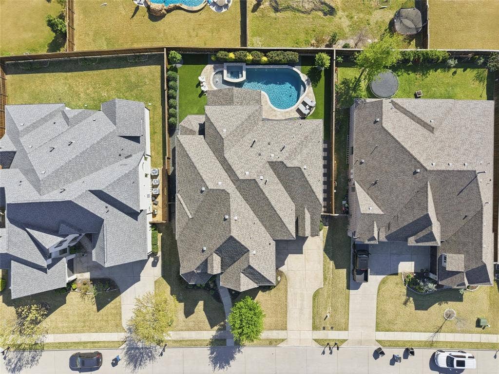 2801 Seabiscuit Road, Celina, TX 75009 Aerial view of the home