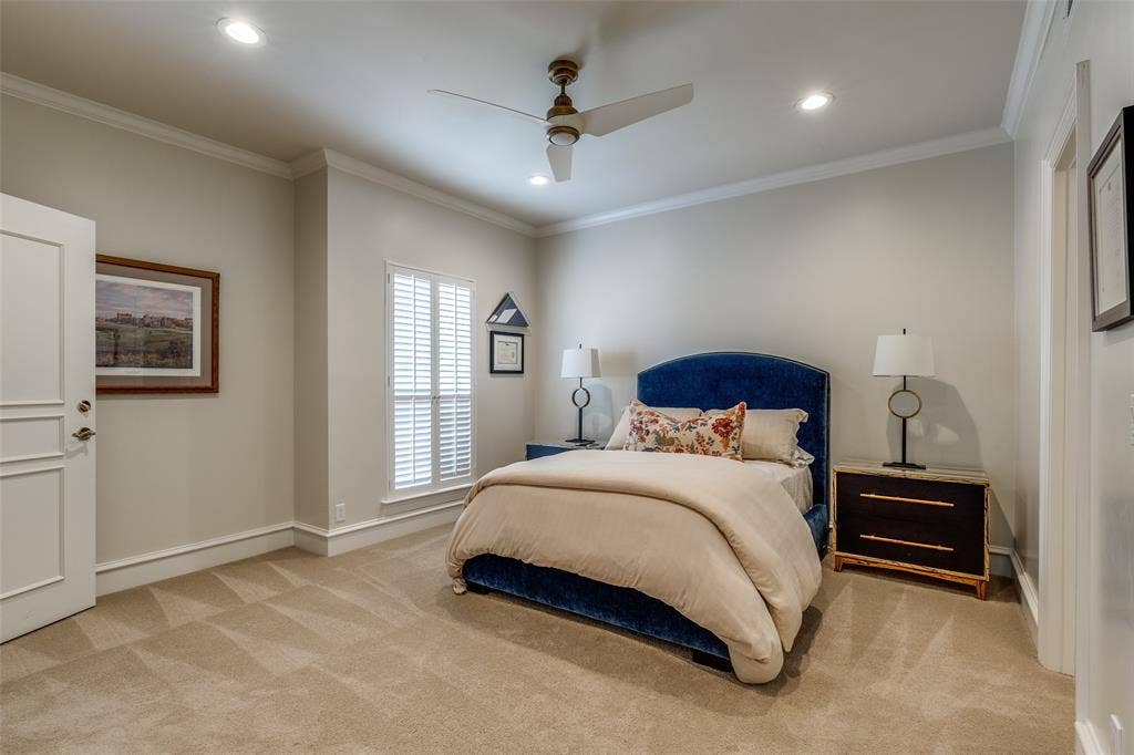 17316 Club Hill Lane, Dallas, TX 75248 Bedroom 4 with en suite bathroom and walk in closet