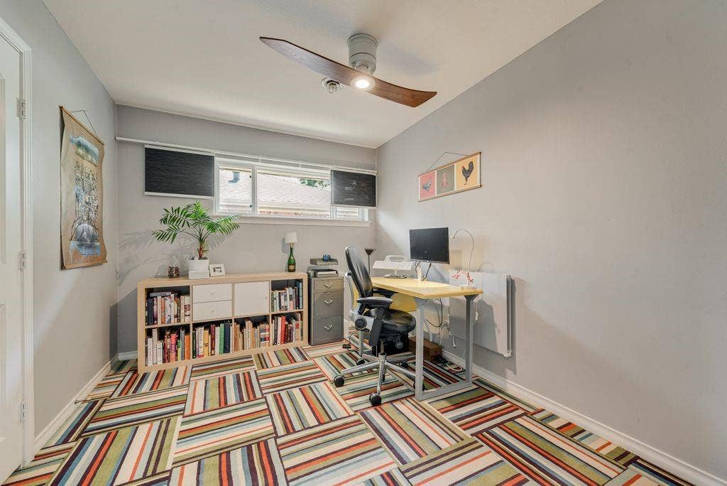 529 Carol Court, Richardson, TX 75081 One of two secondary bedrooms. Current owner uses it as a home office.
