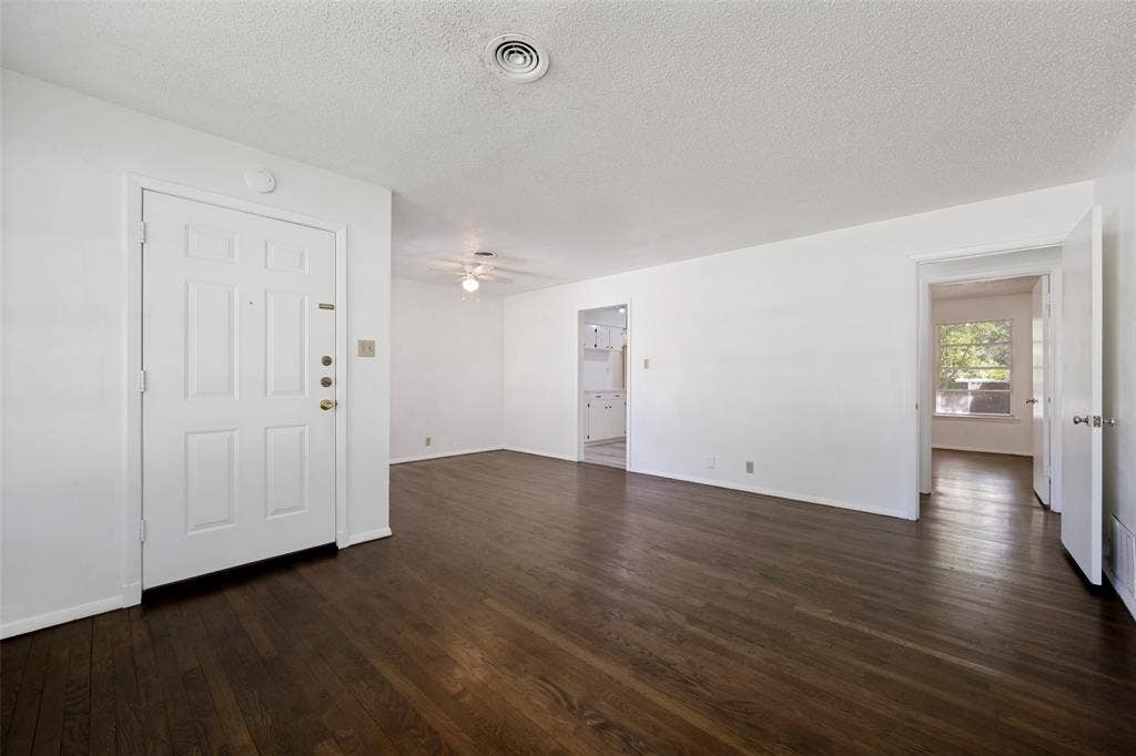 3214 Avon Street, Denton, TX 76209 Main Living Area with hard wood floor.