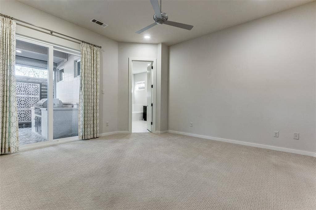 Primary bedroom with access to outdoors