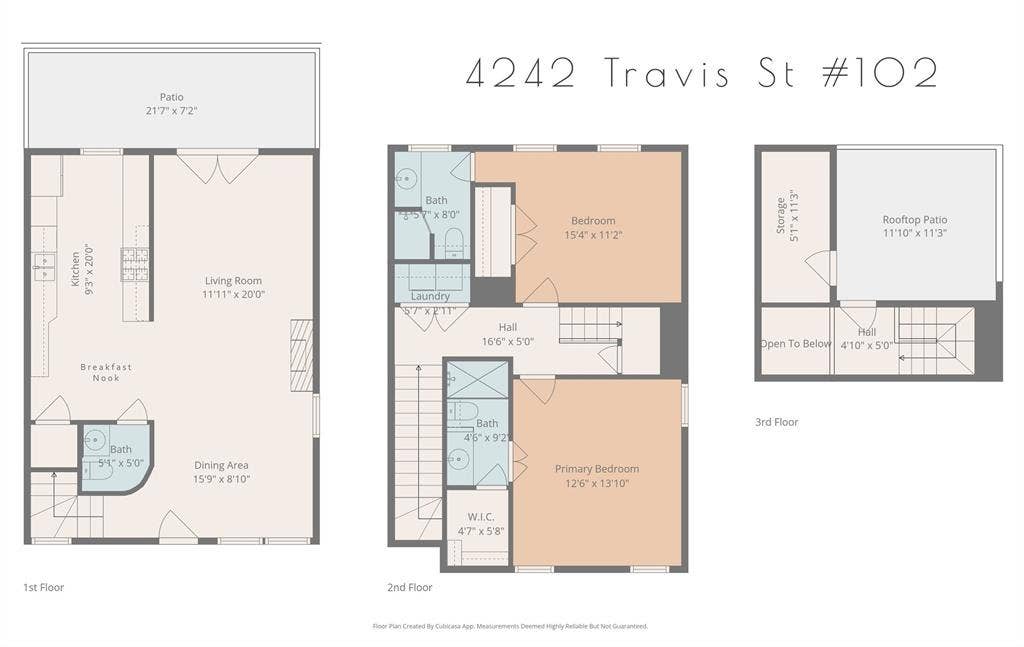 4242 Travis Street, #102, Dallas, TX 75205 Floor plan
