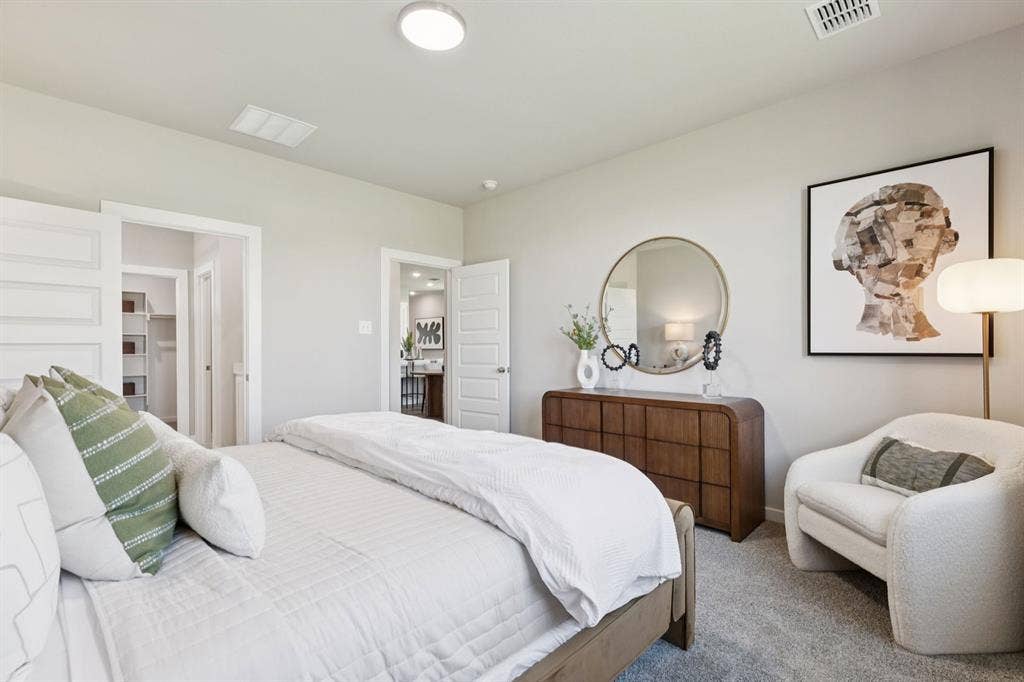 2713 Delevan Drive, Princeton, TX 75407 Primary Suite in the Magnolia home plan by Trophy Signature Homes – REPRESENTATIVE PHOTO