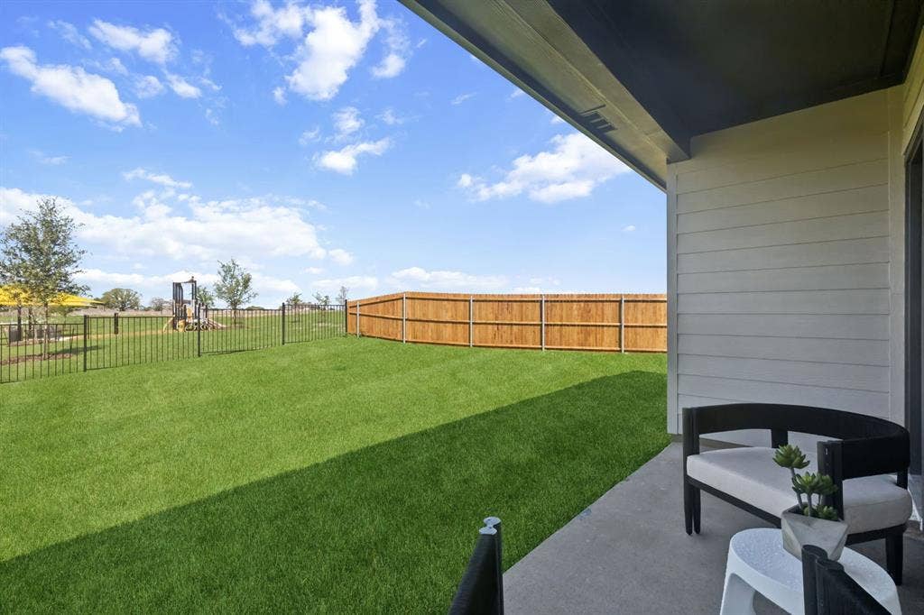 2713 Delevan Drive, Princeton, TX 75407 Patio in the Magnolia home plan by Trophy Signature Homes – REPRESENTATIVE PHOTO