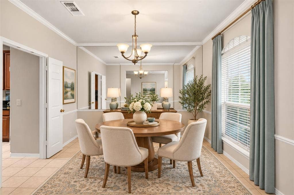 3328 Timber Brook Drive, Plano, TX 75074 Dining room - virtually staged