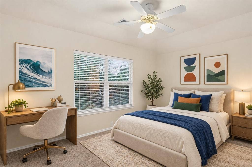 3328 Timber Brook Drive, Plano, TX 75074 Bedroom #3 - virtually staged