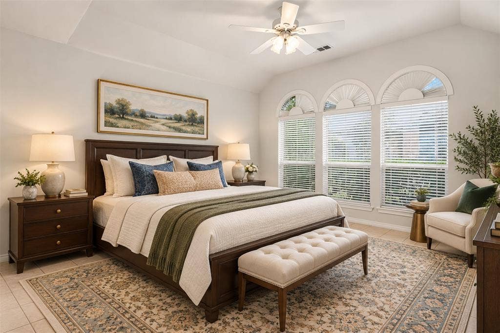 3328 Timber Brook Drive, Plano, TX 75074 First-floor primary suite - virtually staged