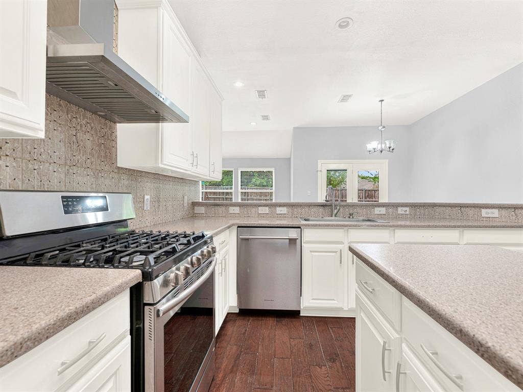 7409 High Point Drive, Sachse, TX 75048 Gas range vents exterior and dishwasher replaced 2026