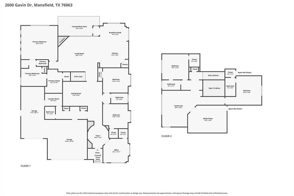 2600 Gavin Drive, Mansfield, TX 76063 Floor plan