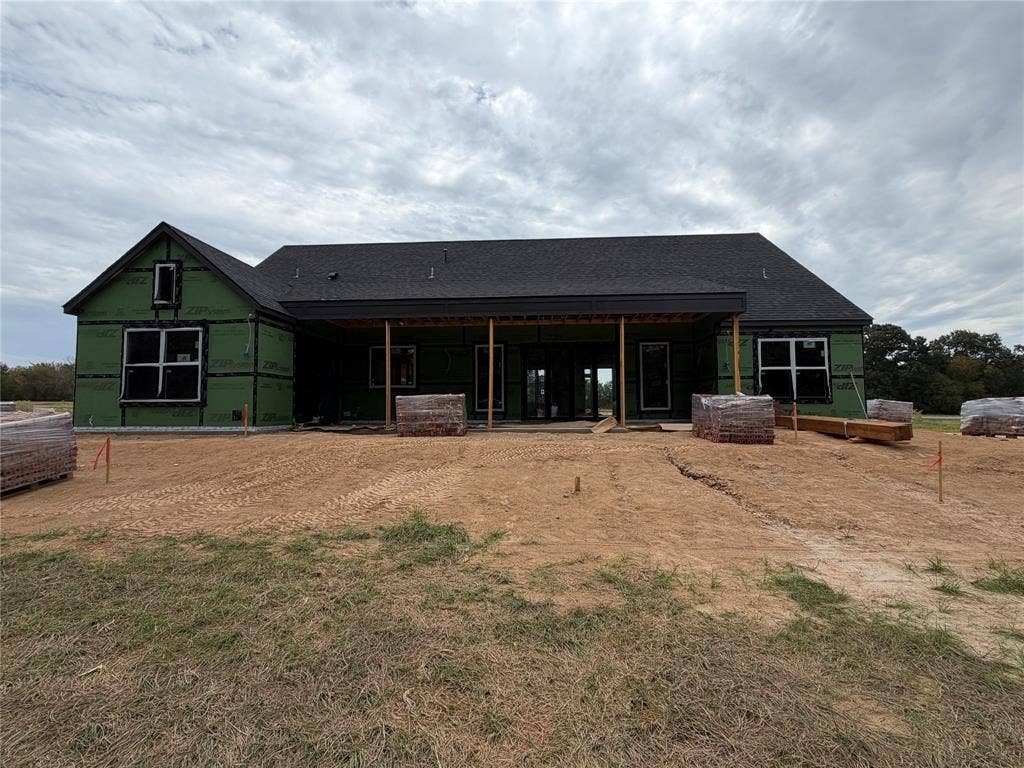 338 Grace Lane, Athens, TX 75751 Back of home. Pool to be installed.