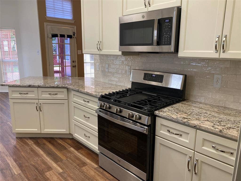 Cabinets and Gas Range where added in 2025