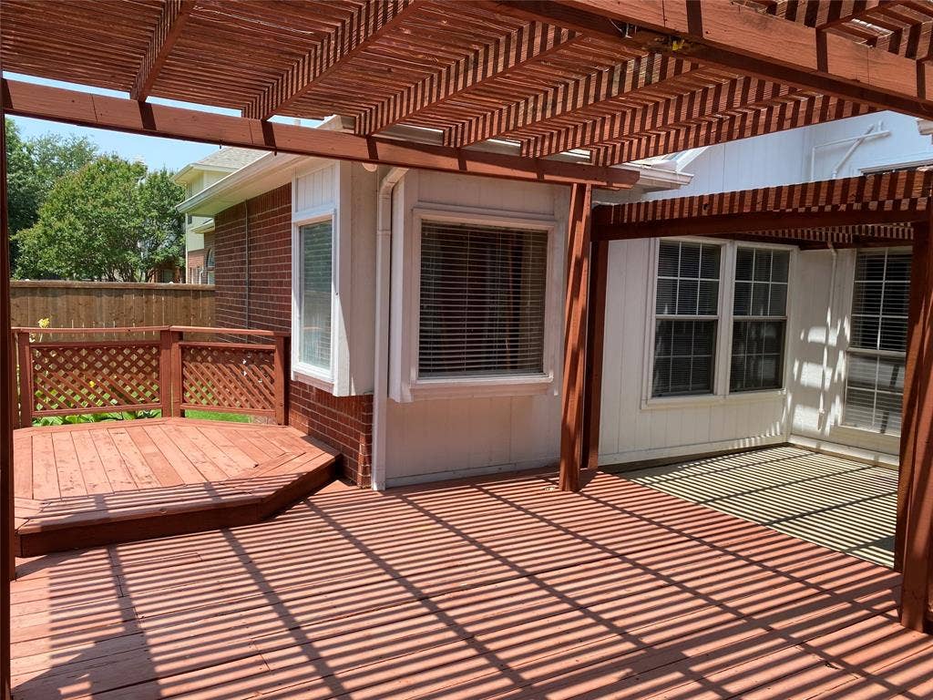 Some of decking is open and some partial open or covered