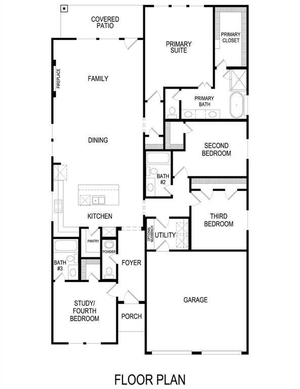 6317 Muller Creek Drive, Celina, TX 75009 First Floor Plan