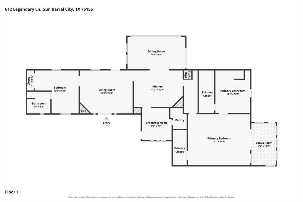 612 Legendary Lane, Gun Barrel City, TX 75156 612 Legendary Lane, Gun Barrel City, TX 75156