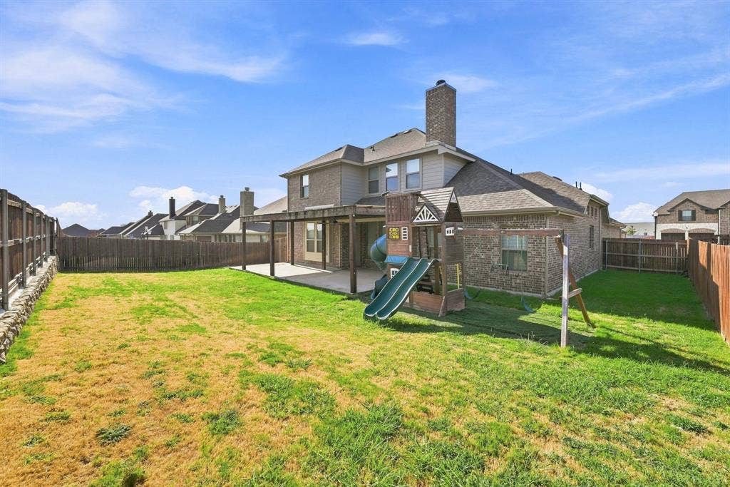 Private backyard playground