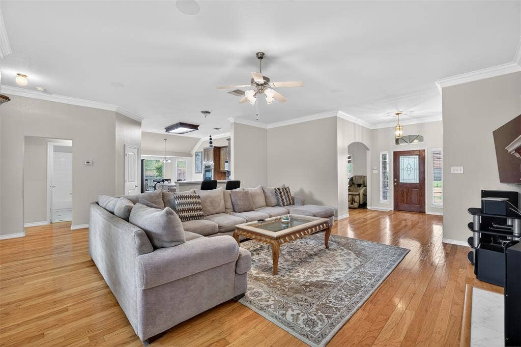3002 Silver Springs Way, Rowlett, TX 75089 Open Space, Wood Floor Through out.