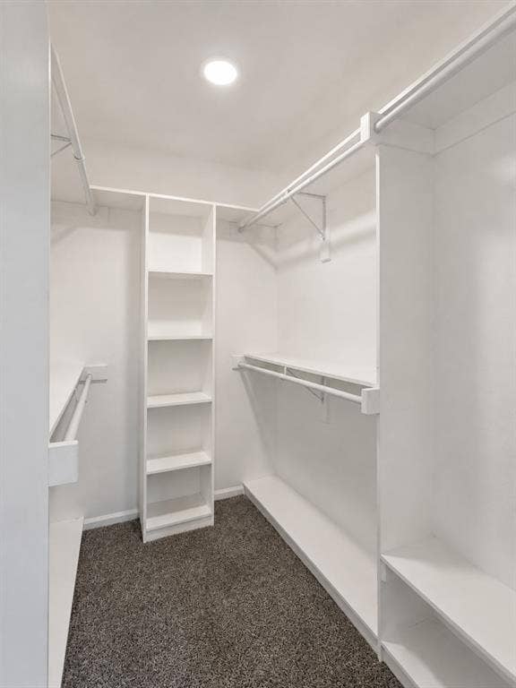 1842 Delmar Drive, Garland, TX 75040 White built-in shelving, multiple hanging rods, and recessed lighting