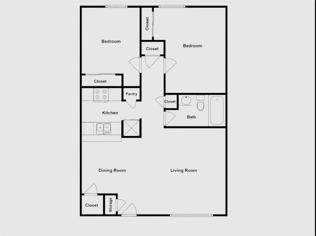 624 E 3rd Street, #202, Springtown, TX 76082 Floor plan