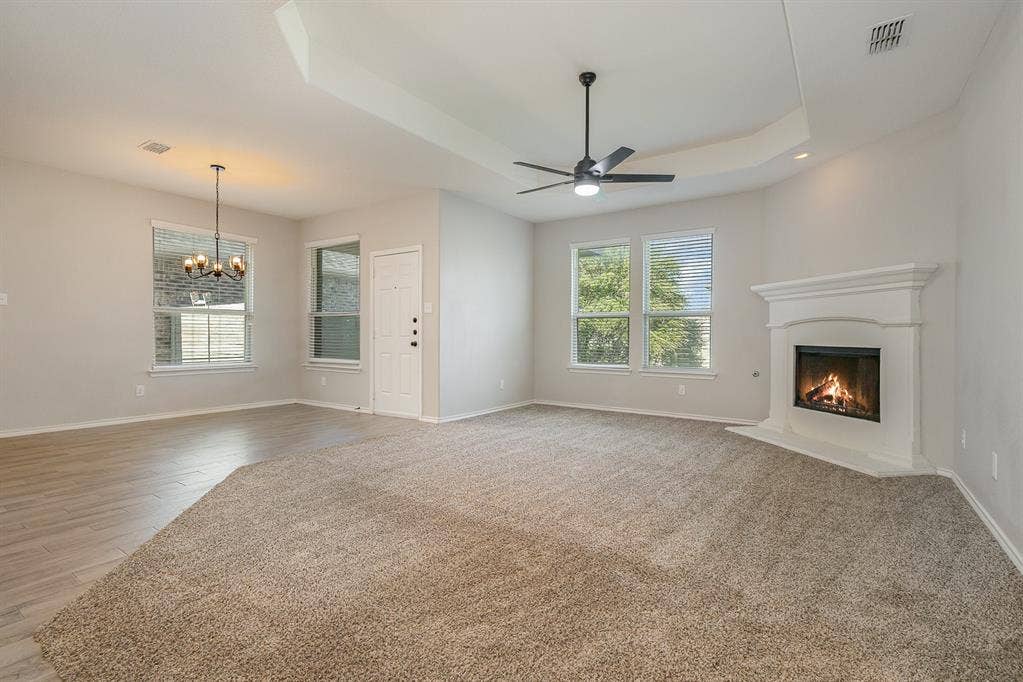 928 Dove Cove, Argyle, TX 76226 View of living and dining area. Open floorplan