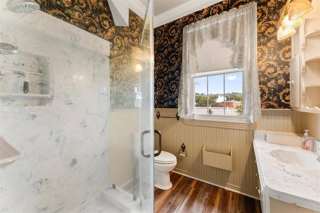 2967 S Old Robinson Road, Robinson, TX 76655 En-suite bath area, large shower, beadboard paneling