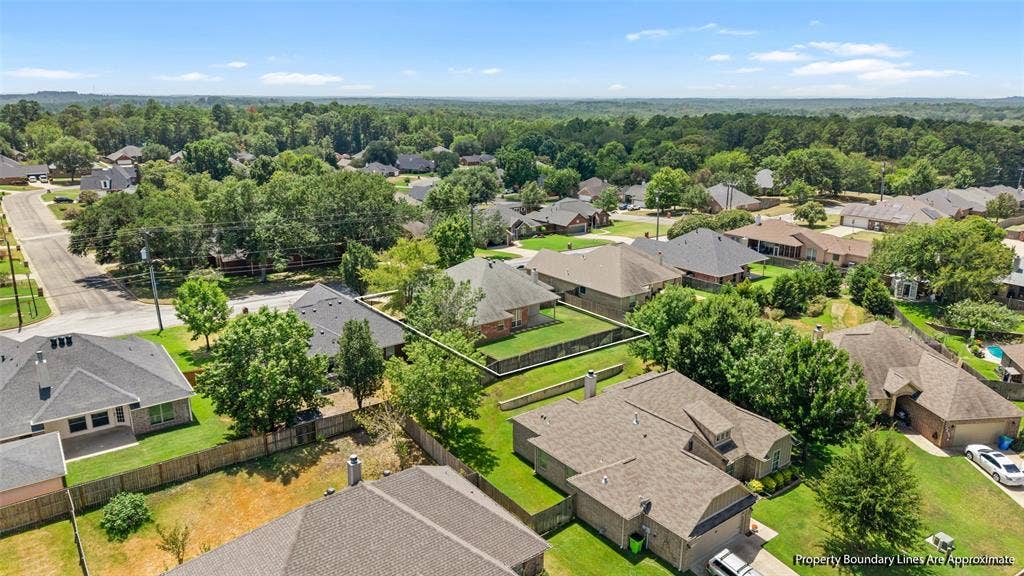 11848 County Road 167, Tyler, TX 75703 Suburban neighborhood with mature trees and paved streets