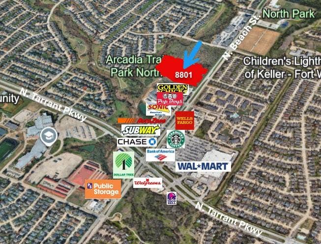 Property photo for 8801 N Beach Street, Fort Worth, TX