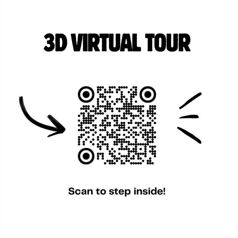 467 Mayfair Lane, Frisco, TX 75033 Marketing Material. Providing a QR code for a 3D virtual tour of the property
