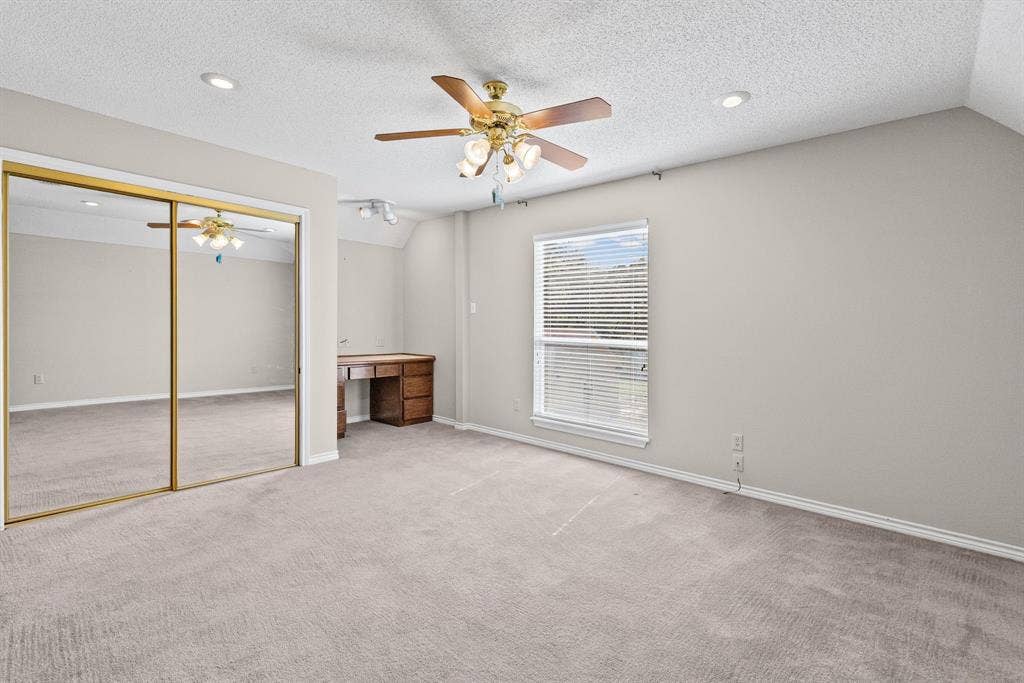 1200 County Road 2307, Sulphur Springs, TX 75482 Bedroom 3 is the other bedroom tucked behind the game room, with built-in desk and WIC.