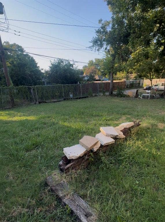 Backyard with alley access.