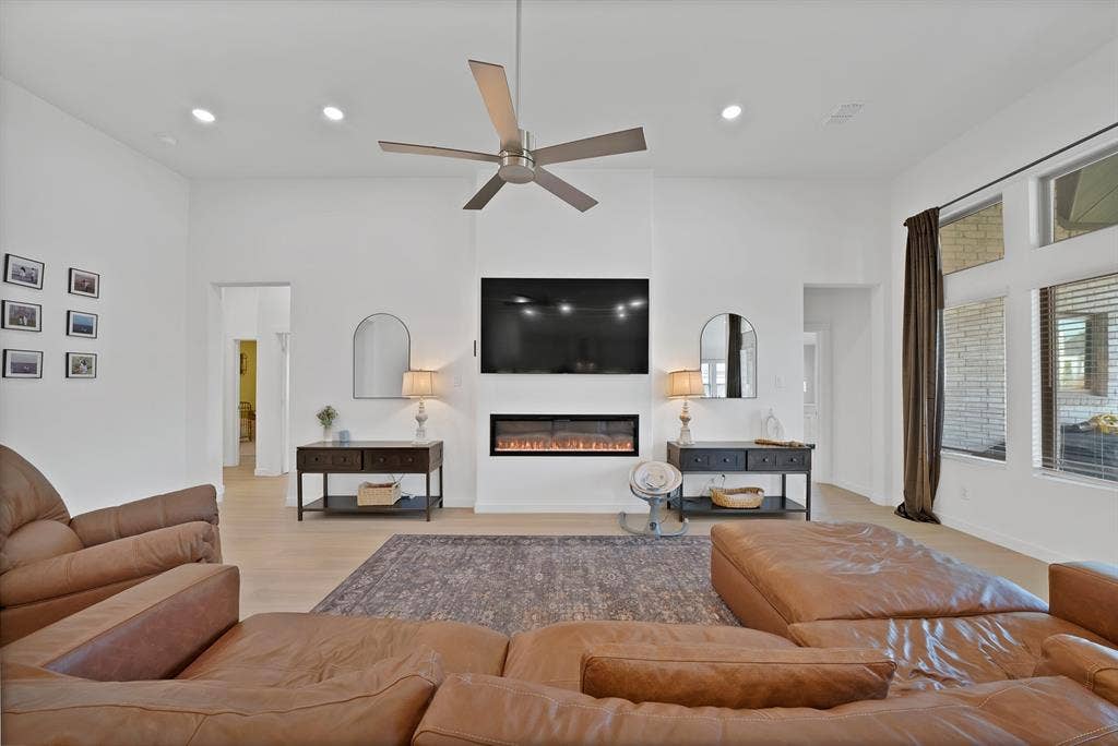 3701 Turpin Drive, Princeton, TX 75071 Beautiful electric fireplace.
